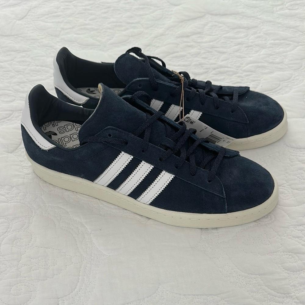 Adidas Originals Campus 80s Men's Navy Blue Sneakers Size 11.5 Casual Shoes NEW